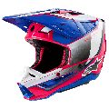 Casque Alpinestars sm5 sail blanc/pink/bleu | Oxmoto