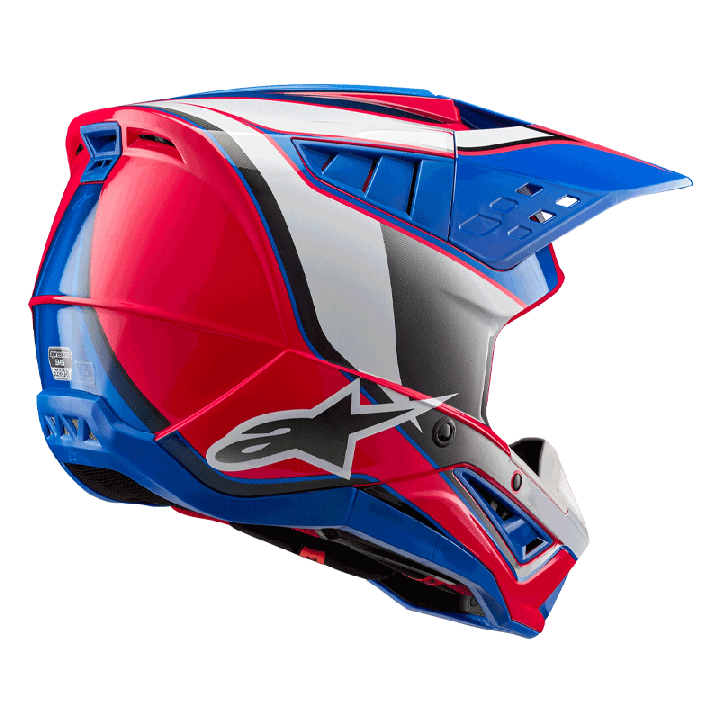 Casque Alpinestars sm5 sail blanc/pink/bleu | Oxmoto