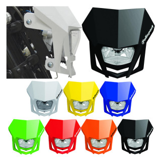 Plaque phare universelle rouge | Oxmoto