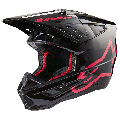 Casque Alpinestars sm5 corp noir diva pink | Oxmoto