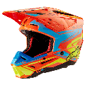 Casque Alpinestars sm5 action 2 orange/jaune | Oxmoto