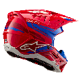 Casque Alpinestars sm5 action 2 rouge/bleu | Oxmoto