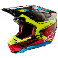 Casque Alpinestars sm5 action 2 noir/jaune/rouge | Oxmoto