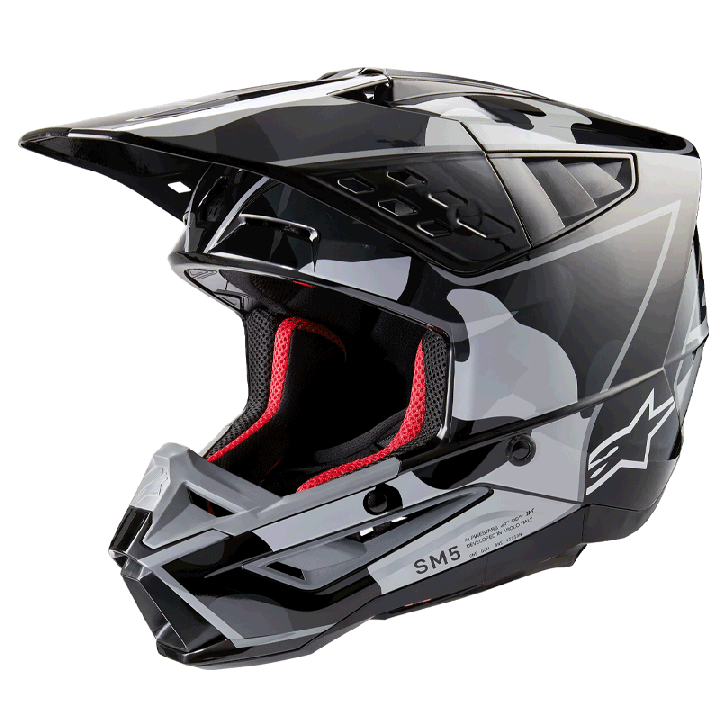 Casque Alpinestars sm5 rover 2 noir/gris | Oxmoto