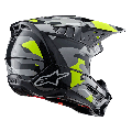 Casque Alpinestars sm5 rover 2 gris/jaune | Oxmoto