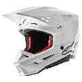 Casque Alpinestars sm5 solid blanc | Oxmoto