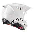 Casque Alpinestars sm5 solid blanc | Oxmoto
