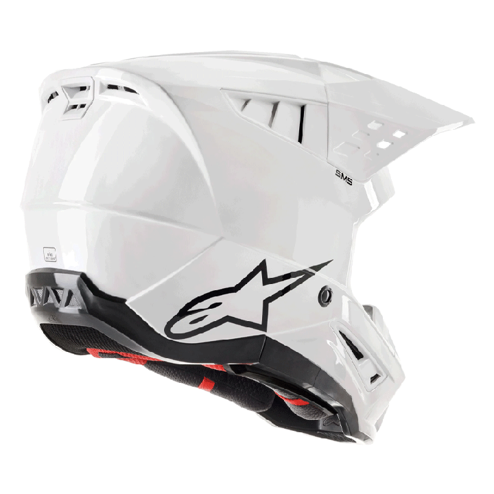 Casque Alpinestars sm5 solid blanc | Oxmoto