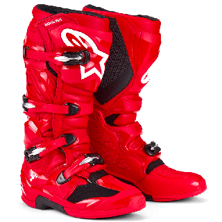 Bottes motocross Alpinestars tech 7 rouge 2025 | Oxmoto