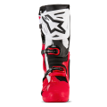 Bottes Alpinestars tech 10 enduro blanc/rouge 2025 | Oxmoto