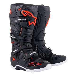 Bottes Alpinestars tech 7 enduro noir/rouge 2025 | Oxmoto