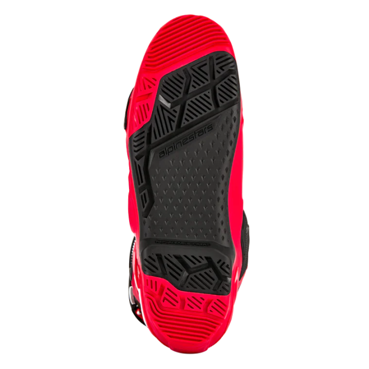 Bottes Alpinestars tech 10 enduro blanc/rouge 2025 | Oxmoto