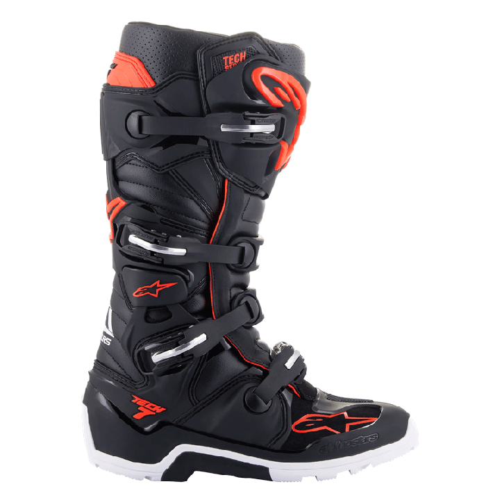 Bottes Alpinestars tech 7 enduro noir/rouge 2025 | Oxmoto