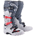 Bottes Alpinestars tech 7 enduro gris/rouge 2025 | Oxmoto
