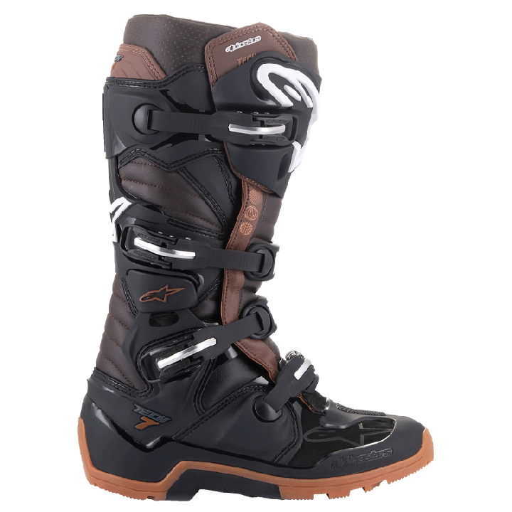 Bottes Alpinestars tech 7 enduro noir/marron 2025 | Oxmoto
