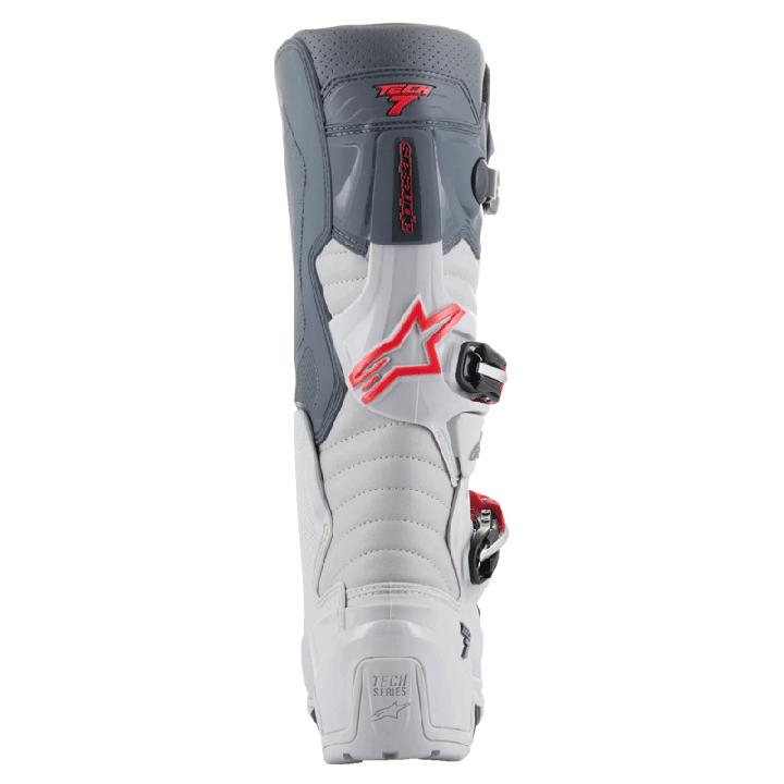 Bottes Alpinestars tech 7 enduro gris/rouge 2025 | Oxmoto