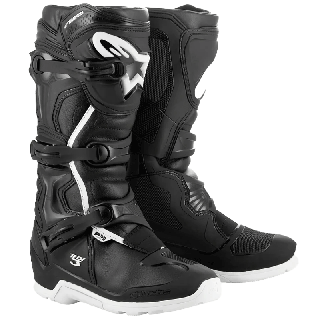 Bottes Alpinestars tech 3 enduro wp noir/blanc | Oxmoto