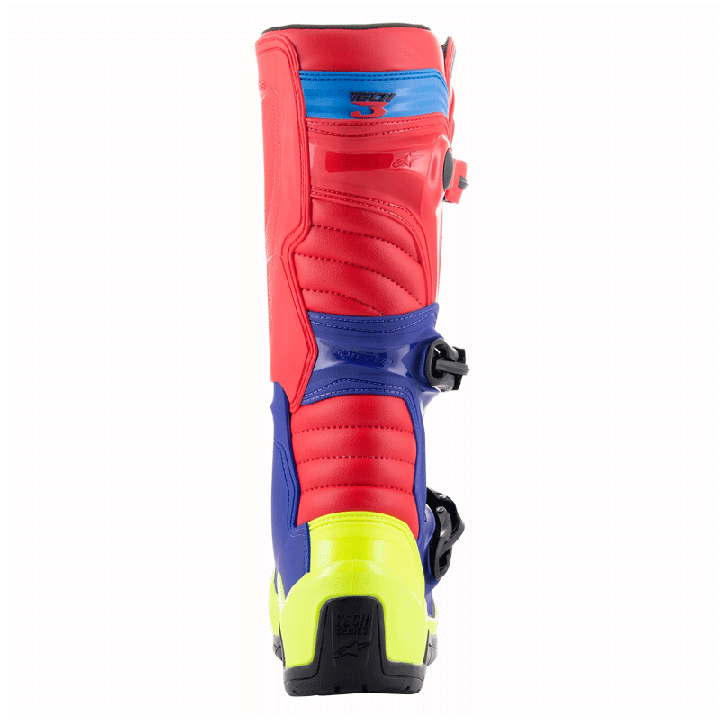 Bottes Alpinestars tech 3 rouge/jaune/bleu | Oxmoto