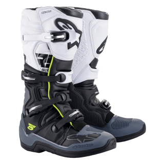 Bottes Alpinestars tech 5 noir/gris/blanc 2025 | Oxmoto