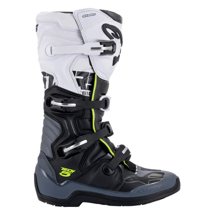 Bottes Alpinestars tech 5 noir/gris/blanc 2025 | Oxmoto