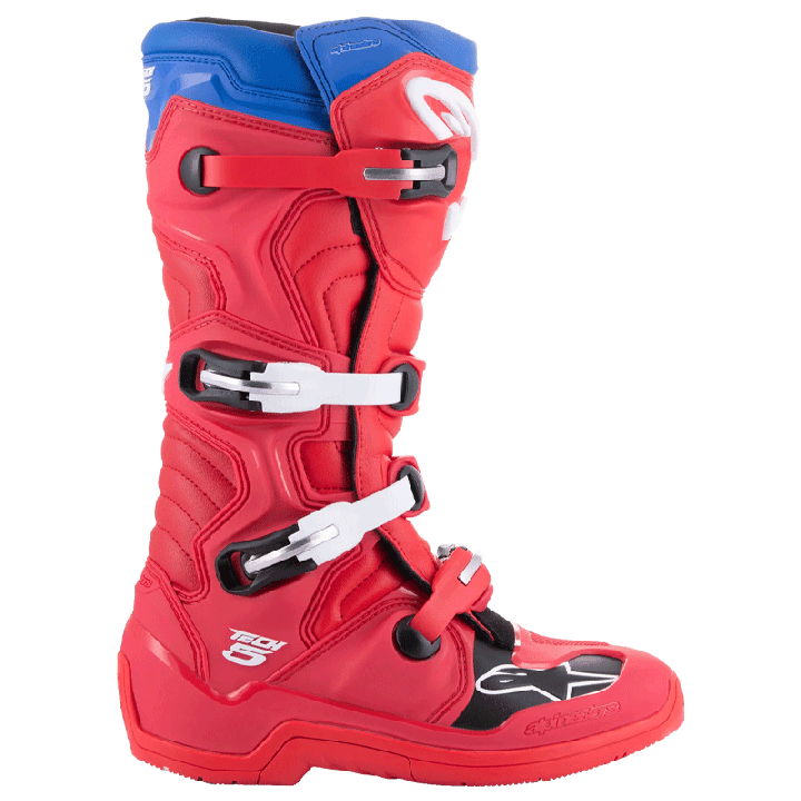 Bottes Alpinestars tech 5 rouge/bleu 2025 | Oxmoto