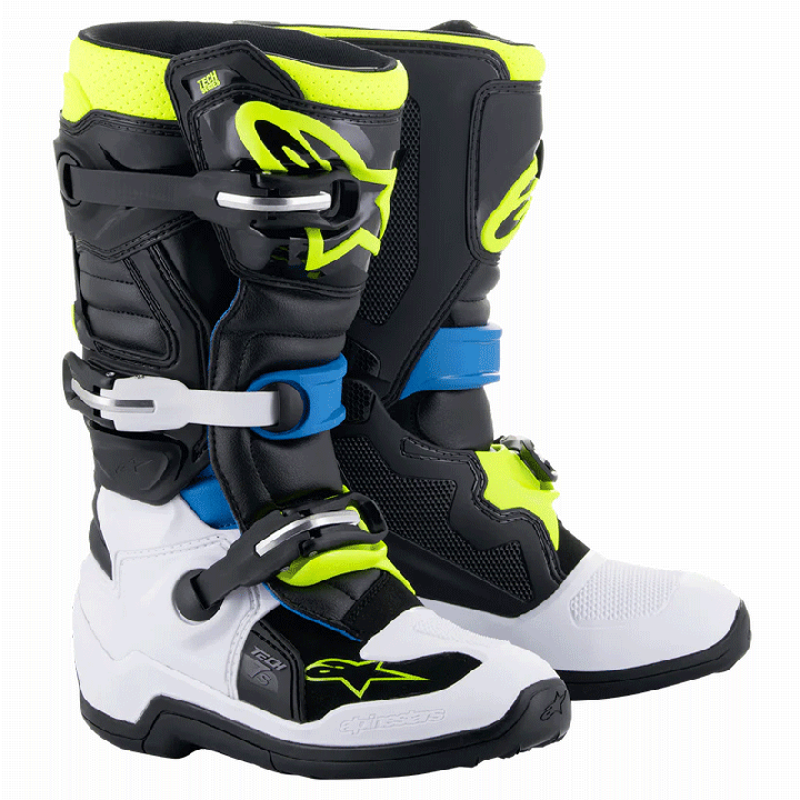 Bottes enfant Alpinestars tech 7S noir/blanc/jaune | Oxmoto