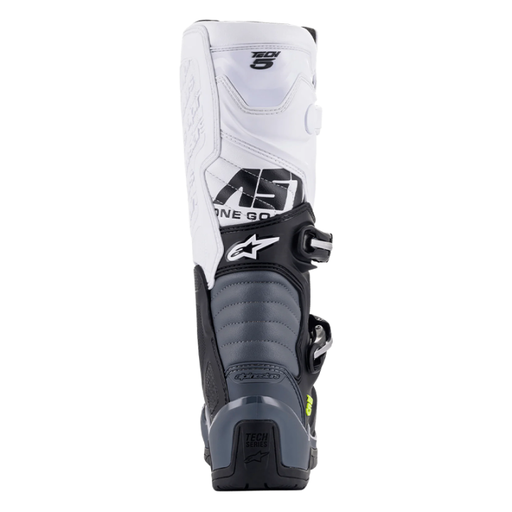 Bottes Alpinestars tech 5 noir/gris/blanc 2025 | Oxmoto