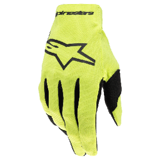 Gants enfant Alpinestars radar jaune fluo | Oxmoto