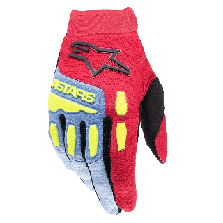 Gants enfant Alpinestars full bore rouge/bleu/jaune 2025