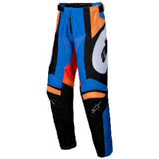 Pantalon enfant Alpinestars racer melt orange/bleu 2025