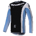 Maillot Alpinestars techstar melt noir/bleu 2025 | Oxmoto