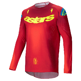 Maillot Alpinestars supertech maker rouge/jaune 2025