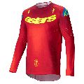 Maillot Alpinestars supertech maker rouge/jaune 2025