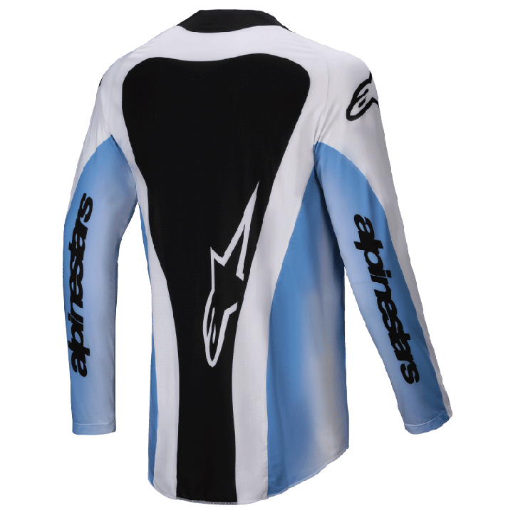 Maillot Alpinestars techstar melt noir/bleu 2025 | Oxmoto