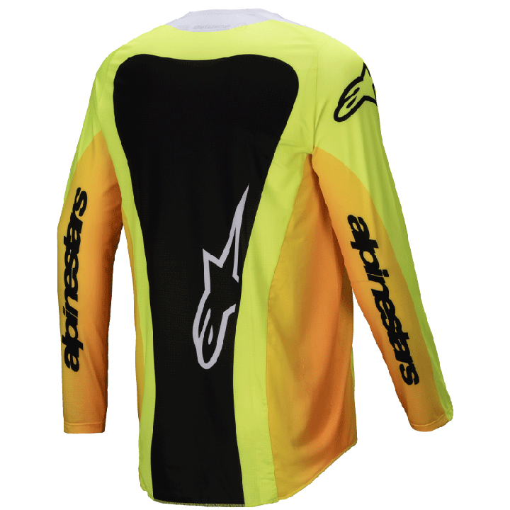 Maillot Alpinestars techstar melt jaune/noir 2025 | Oxmoto
