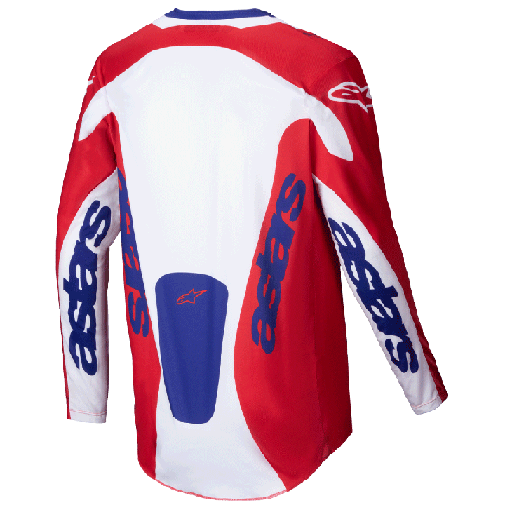 Maillot Alpinestars racer veil rouge/blanc 2025 | Oxmoto