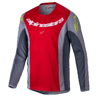 Maillot enfant Alpinestars racer melt rouge/gris 2025