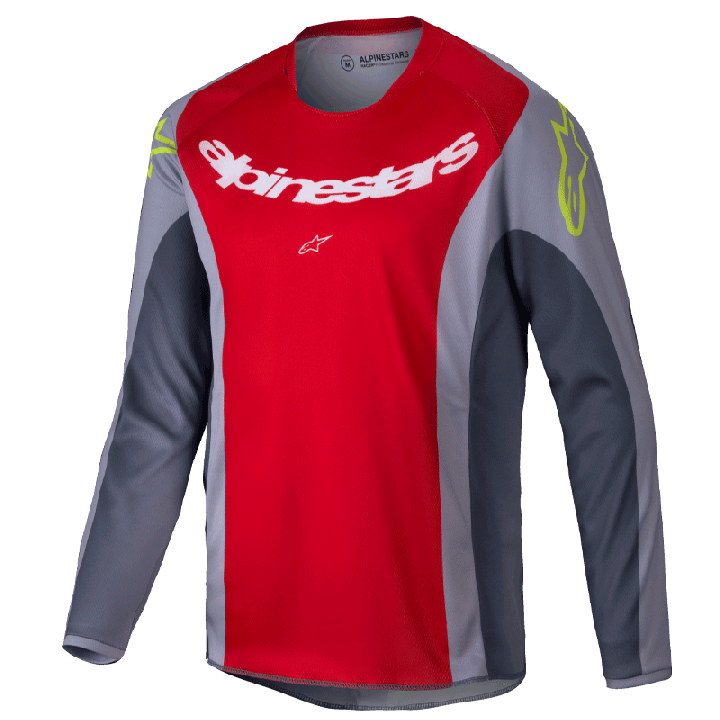 Maillot enfant Alpinestars racer melt rouge/gris 2025