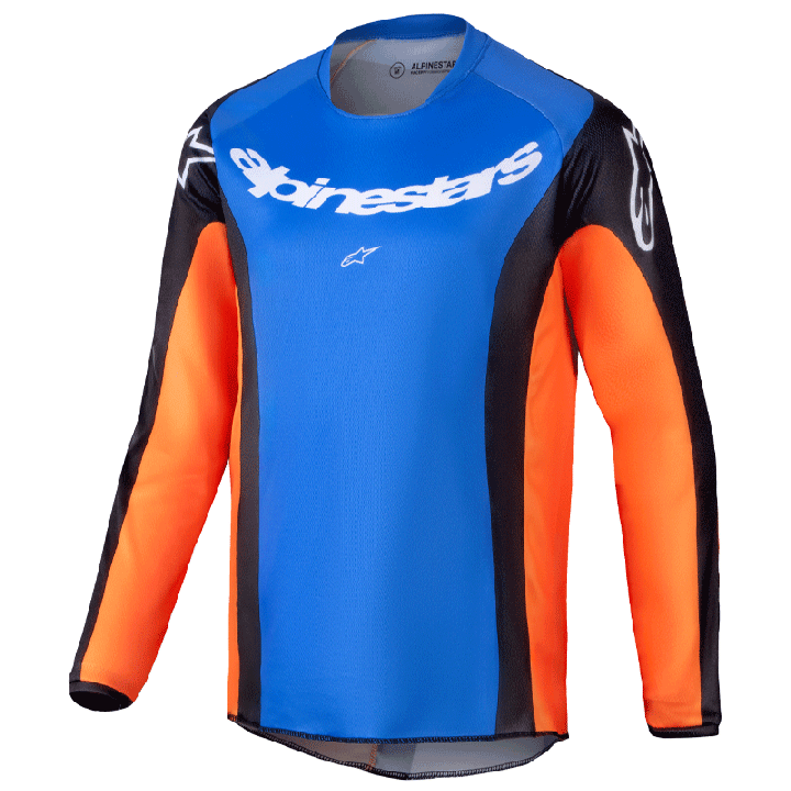 Maillot enfant Alpinestars racer melt orange/bleu 2025