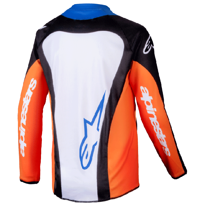 Maillot enfant Alpinestars racer melt orange/bleu 2025
