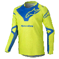 Maillot enfant Alpinestars racer veil jaune/bleu 2025