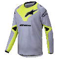 Maillot enfant Alpinestars racer veil gris/jaune 2025