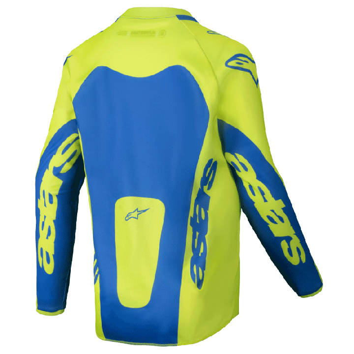 Maillot enfant Alpinestars racer veil jaune/bleu 2025