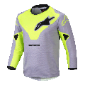 Maillot enfant Alpinestars racer kids gris/jaune 2025