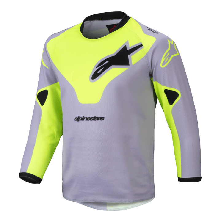 Maillot enfant Alpinestars racer kids gris/jaune 2025