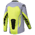 Maillot enfant Alpinestars racer veil gris/jaune 2025
