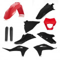 Kit plastiques complet ec/ecf21 noir/rouge | Oxmoto