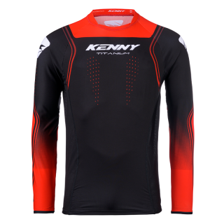 Maillot KENNY titanium rouge 2025 | Oxmoto