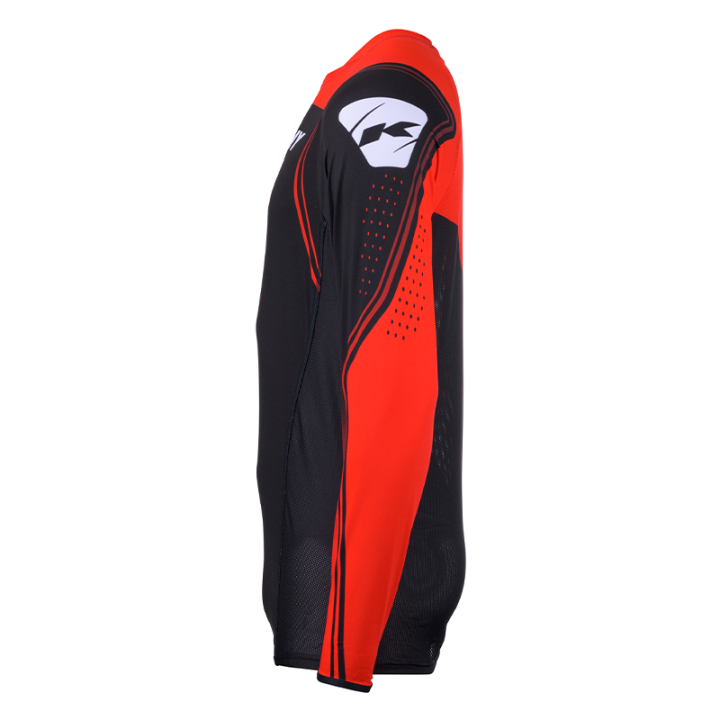 Maillot KENNY titanium rouge 2025 | Oxmoto