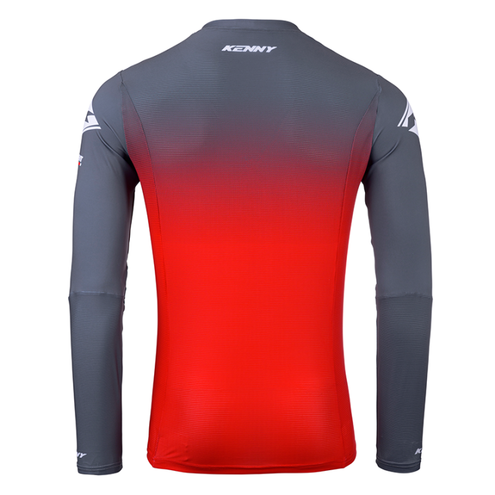 Maillot KENNY performance gradient rouge 2025 | Oxmoto